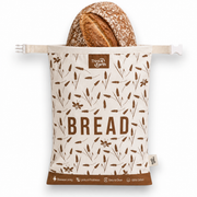 Beeswax-Lined Cotton Bread Bags - Brown