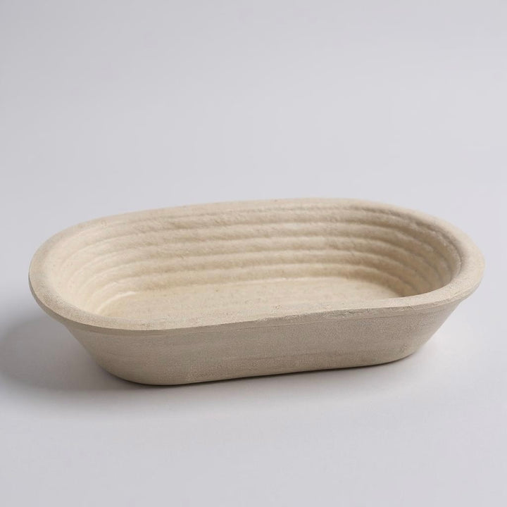 Wood Pulp Banneton 1kg Oval Crease