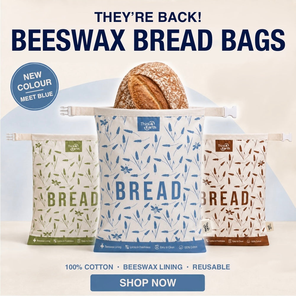 Beeswax-Lined Cotton Bread Bags - Green – photo 2