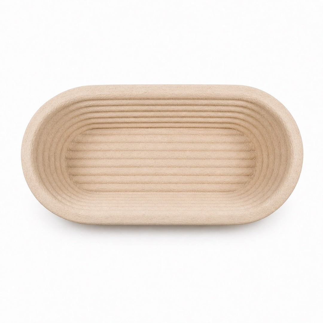 Wood Pulp Banneton 1kg Oval Crease - Think4Earth
